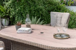 LifestyleGarden Martinique Natural 6 Seat Dining Set | Garden Furniture Online