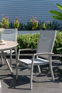 LifestyleGarden Urbanite Panama Sand 4 Seat Round Dining Set | Garden Furniture Online