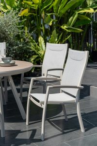 LifestyleGarden Urbanite Panama Sand 6 Seat Round Dining Set | Garden Furniture Online