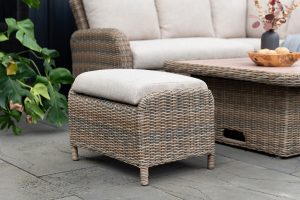 LifestyleGarden Martinique Natural Lite Casual Corner Ottoman Set | Garden Furniture Online