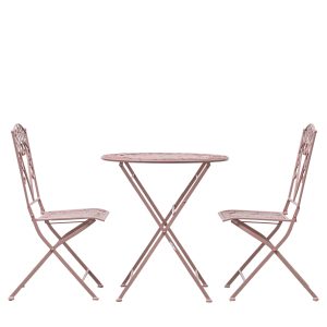 Gallery Outdoor Brindisi 2 Seater Bistro Set Coral | Garden Furniture Online