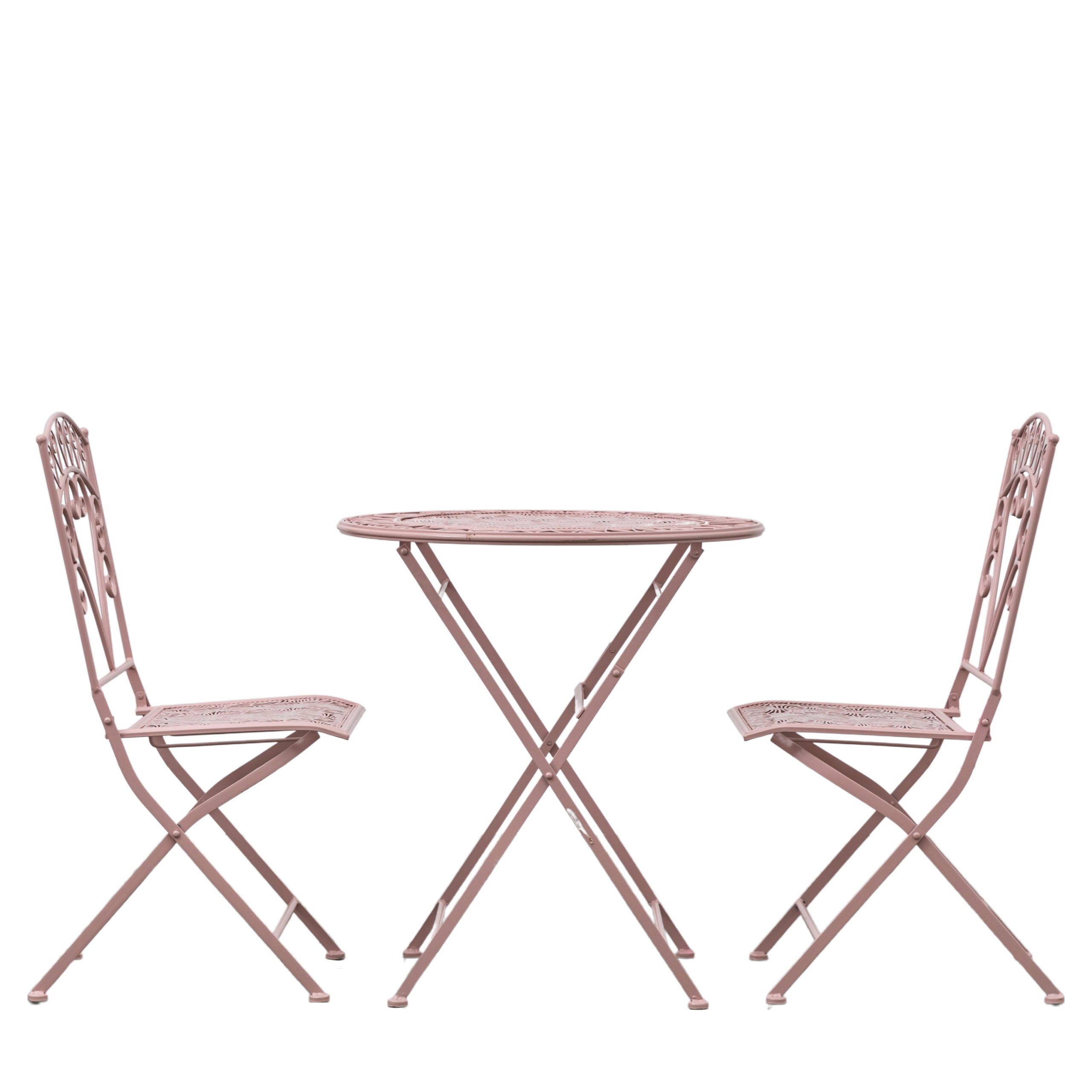 Gallery Outdoor Brindisi 2 Seater Bistro Set Coral | Garden Furniture Online