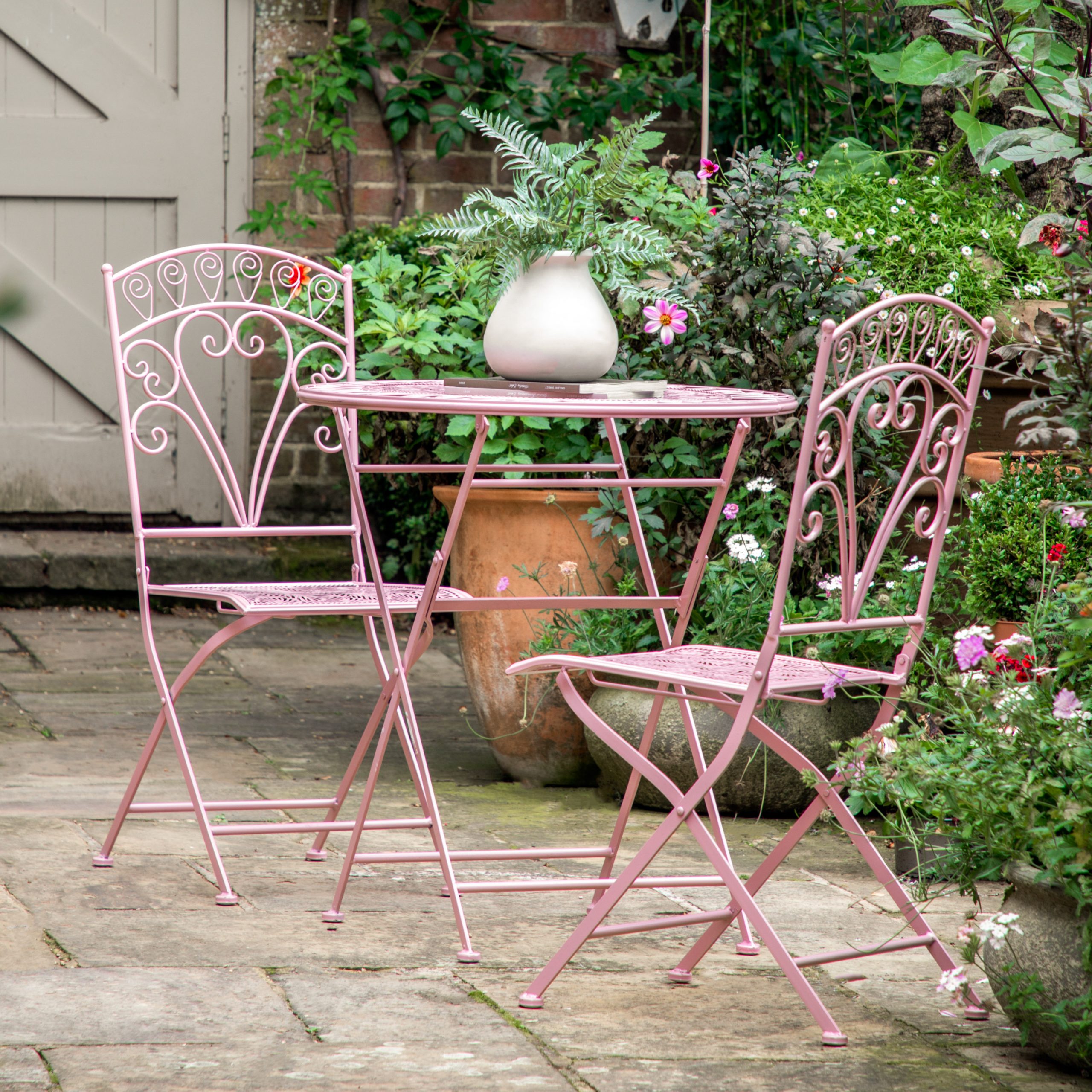 Gallery Outdoor Brindisi 2 Seater Bistro Set Coral