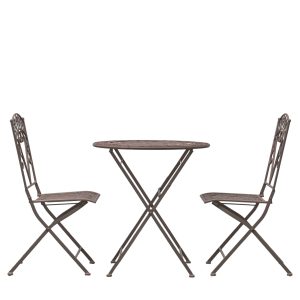 Gallery Outdoor Brindisi 2 Seater Bistro Set Noir | Garden Furniture Online