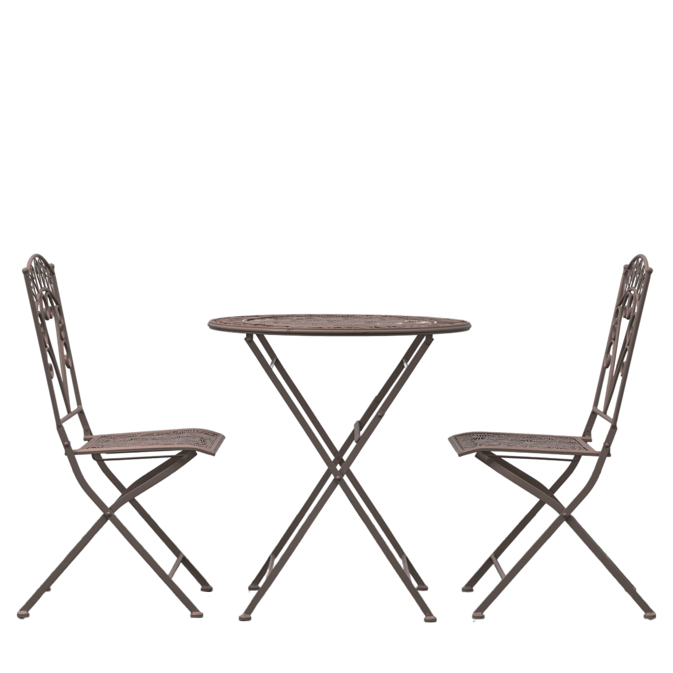 Gallery Outdoor Brindisi 2 Seater Bistro Set Noir | Garden Furniture Online