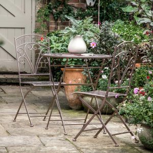 Gallery Outdoor Brindisi 2 Seater Bistro Set Noir | Garden Furniture Online