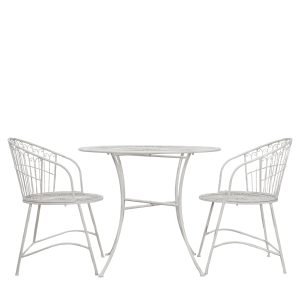 Gallery Outdoor Siracusa 2 Seater Bistro Set Vanilla | Garden Furniture Online