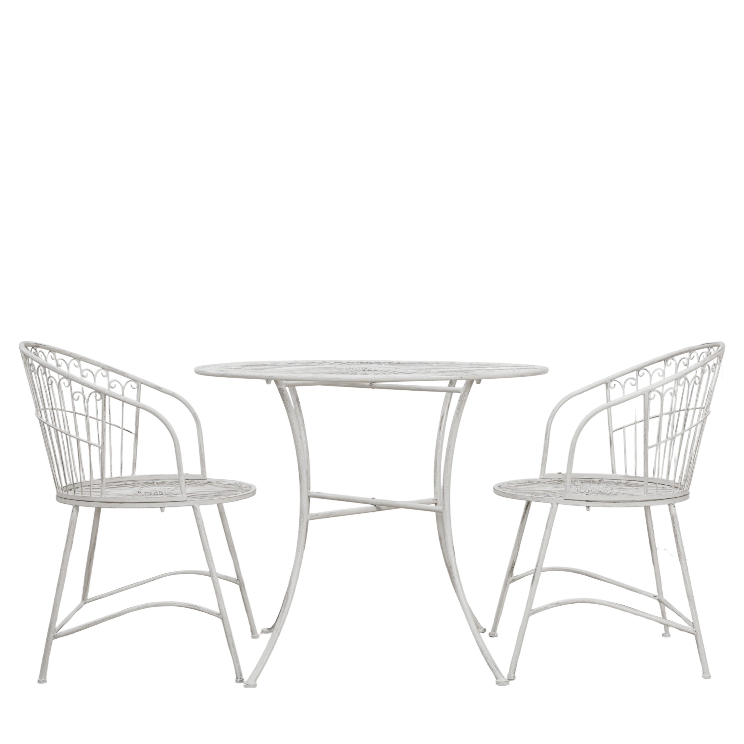 Gallery Outdoor Siracusa 2 Seater Bistro Set Vanilla | Garden Furniture Online