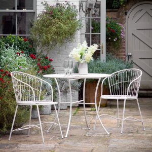 Gallery Outdoor Siracusa 2 Seater Bistro Set Vanilla | Garden Furniture Online