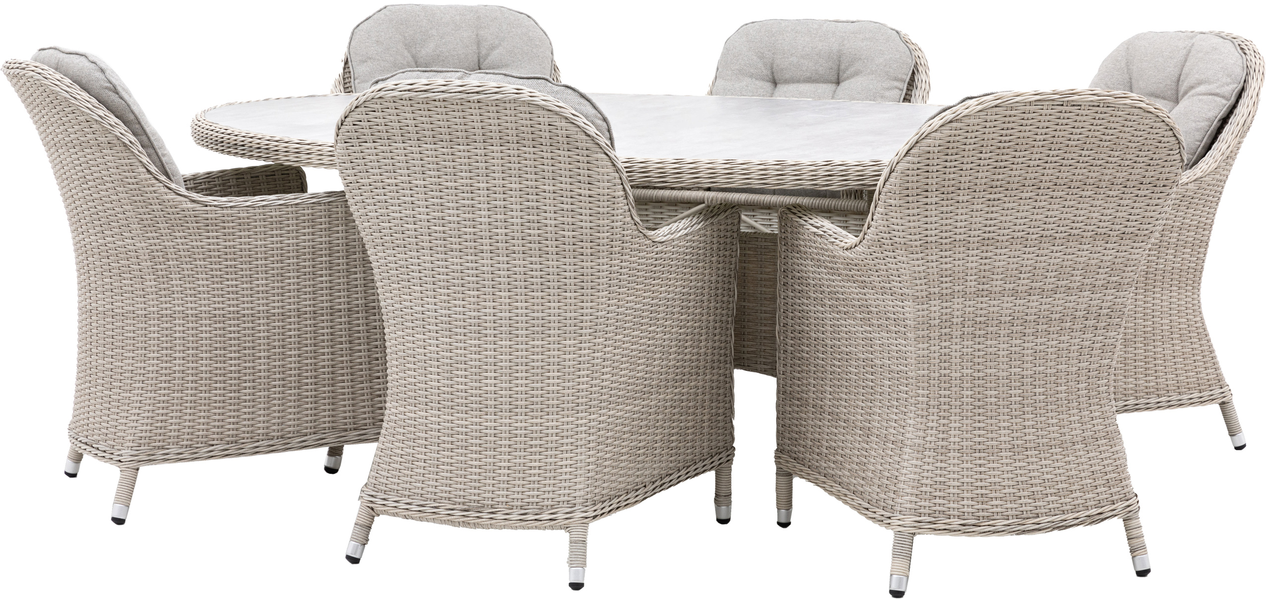 Gallery Direct Holton 6 Seater Oval Dining Set