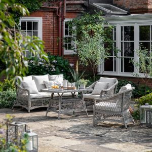 Gallery Outdoor Menton Country Sofa DiningTea Set Stone | Garden Furniture Online