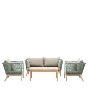 Gallery Outdoor Cataldo Lounge Set Green | Garden Furniture Online