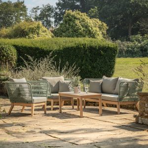 Gallery Outdoor Cataldo Lounge Set Green | Garden Furniture Online