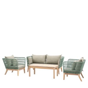 Gallery Outdoor Cataldo Lounge Set Green | Garden Furniture Online