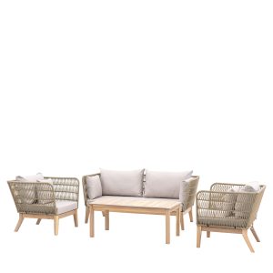 Gallery Outdoor Cataldo Lounge Set Natural | Garden Furniture Online