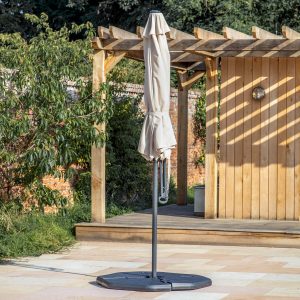 Gallery Outdoor Vazzano 3m Cantilever Parasol Cream | Garden Furniture Online