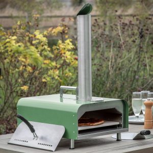 Gallery Outdoor Sassari Pellet Pizza Oven Green | Garden Furniture Online