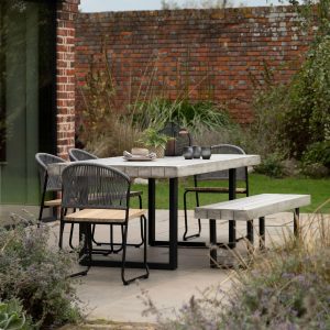 Gallery Direct Taranto Dining Table 6 Seater | Garden Furniture Online