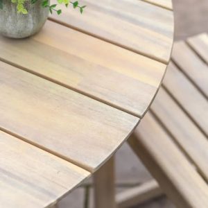 Gallery Direct Rialto Round Dining Table 4 Seater | Garden Furniture Online